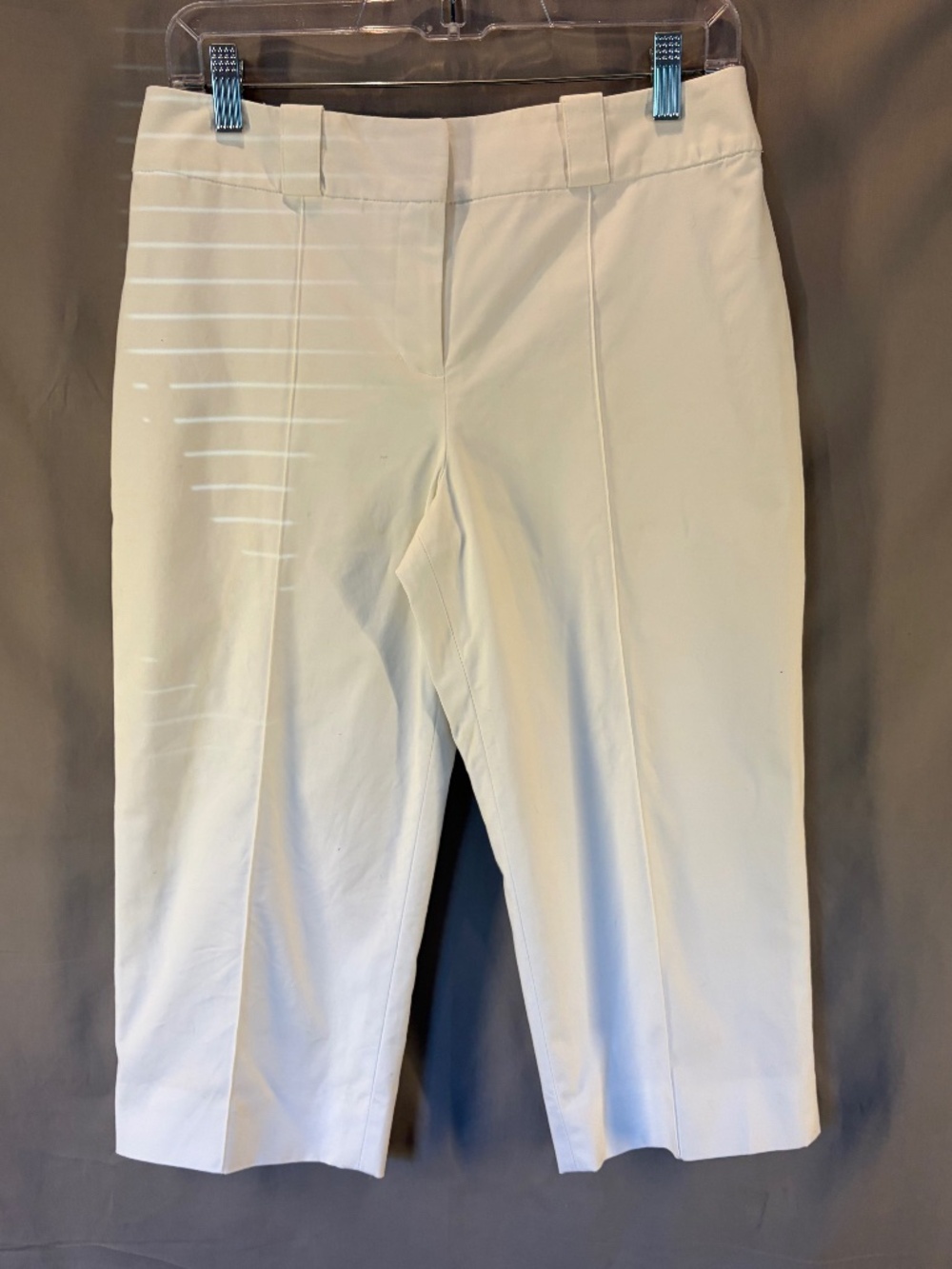 Ann Taylor Petites Margo Cropped Leg Pants, color White - Size 6P